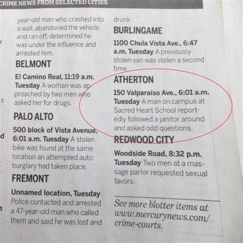 atherton ca police blotter|atherton ca police.